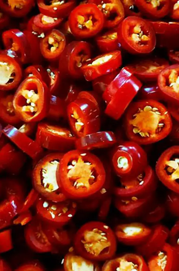 Dondurulmuş Kırmızı Jalapone Biber