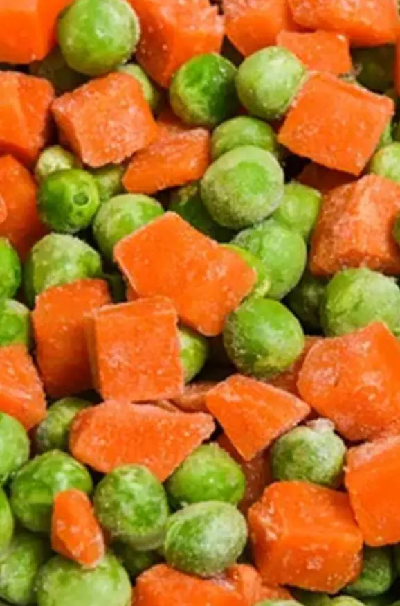 Dondurulmuş Akdeniz Garnitür (%50 Bezelye, %50 Havuç)