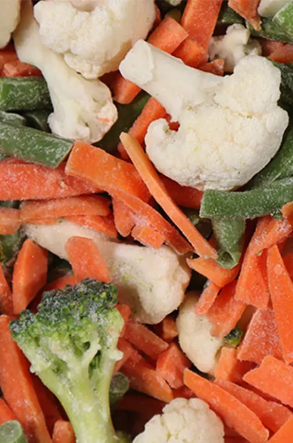 Dondurulmuş Sebze Mix ( %25 Brokoli, %25 Karnabahar, %25 Havuç, %25 Orbit Fasulye)